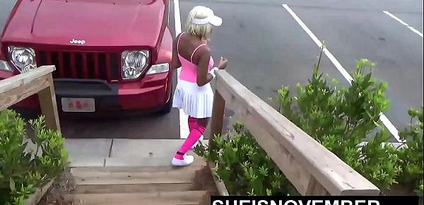  Wedgie In Butt Big Ass Black Girl Walking In Public Flashing Beautiful African American Booty And Cookie Monster Panties In Mini Skirt Then Expose Butt Msnovember HD Sheisnovember